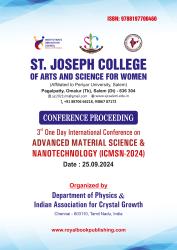 Cover for 3rd One Day International Conference On “Advanced Material Science & Nanotechnology” (ICMSN – 2024)