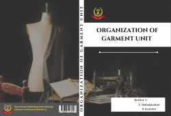 Cover for ORGANIZATION OF GARMENT UNIT