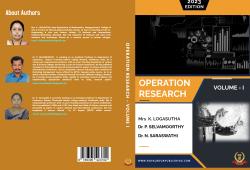 Cover for Operation Research-Volume I