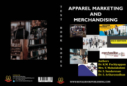 Cover for APPAREL MARKETING & MERCHANDISING