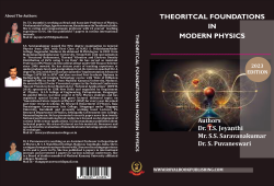 Cover for THEORITCAL FOUNDATIONS IN MODERN PHYSICS